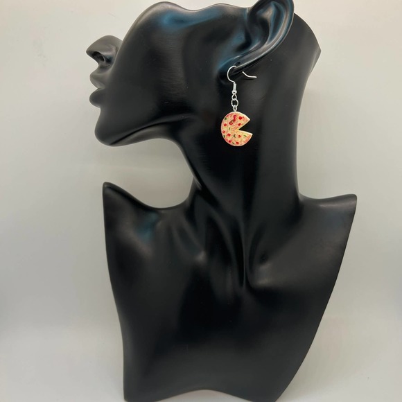 Pizza Earrings - Supreme Pepperoni Pizza - Pizza Slices - Gamer Earrings - Picture 7 of 9
